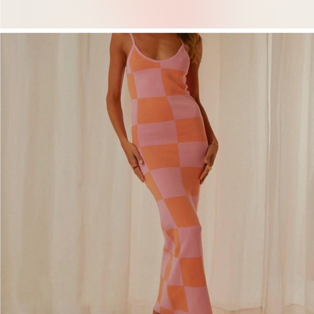 Peppermayo Checkered Maxi Dress